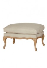 Casa Louisa Bergere Foot Stool / Ottoman *Solid Oak* 